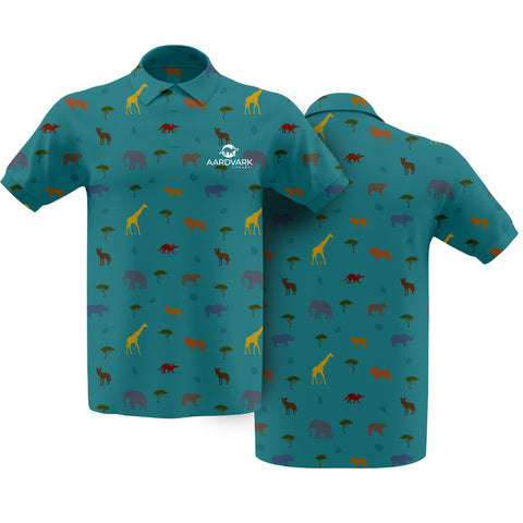 Aardvark Apparel Wild Animals Golf Polo