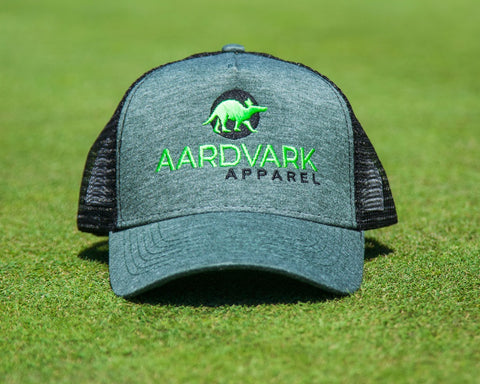Aardvark Apparel | Aardvark Trucker Cap – Bottle Melange/Black